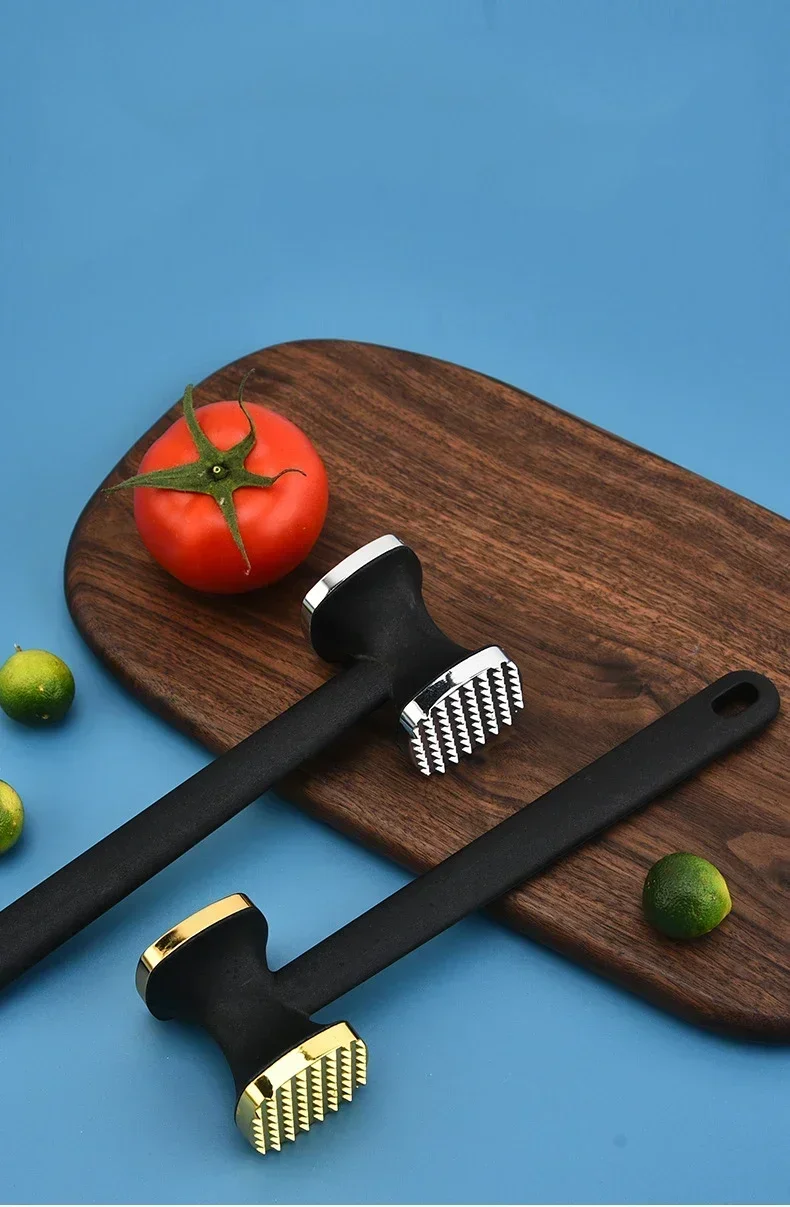 Dual-Sided Meat Tenderizer Hammer Heavy Duty Meat Pounder with Non-Slip Handle Sturdy Mallet Masher for Tenderizing Steak