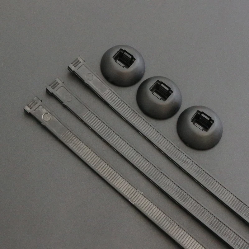 150PC Heavy Duty Nylon Cable Ties - Black Zip Ties For Organizing Wires & DIY