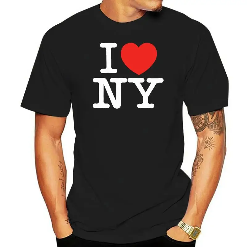 

T Shirts For men I Love NY New York Printed Heart New High Quality T Shirt Customized T-Shirt XXXl