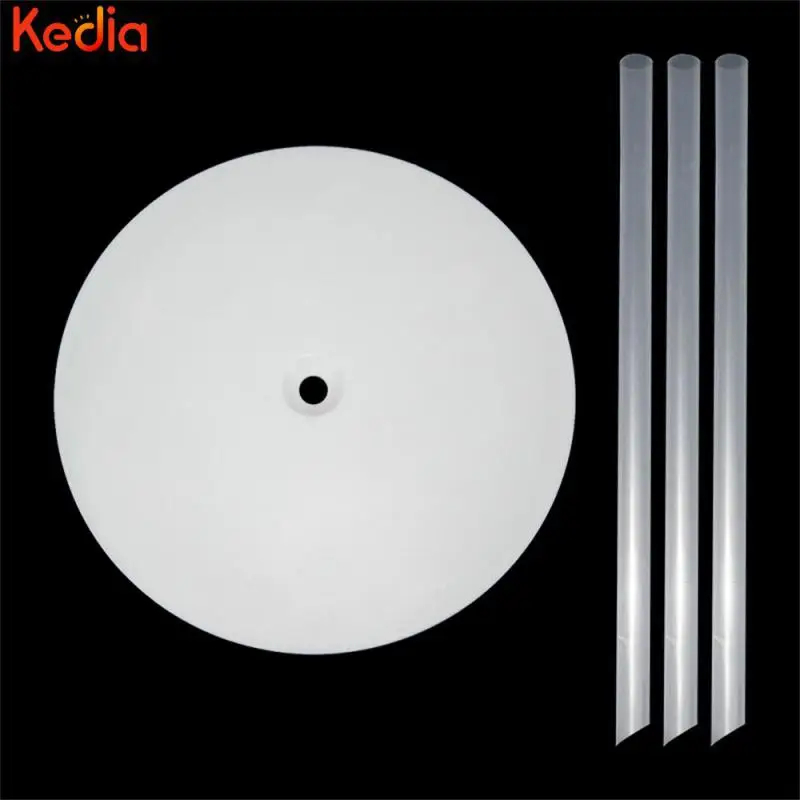 

Not Collapsing Milky White Cake Round Washers Complete Supporting Facilities 1 Set Cake Stand Household Products Innocuous