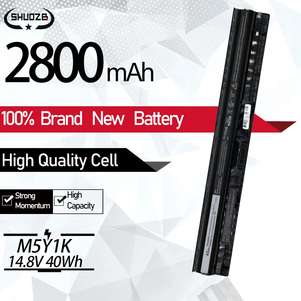 Bateria para Dell Vostro 153558 3559 3568 5551 14-3468 5558 3560 3570 5759 N3451 N3452 N3458 N3551 N5455 175755 17-5758 M5y1k