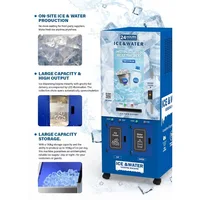 Distributeur de glaçons mobile personnalisable avec sac, machine à glaçons commerciale extérieure pour eau purifiée, à vendre 4