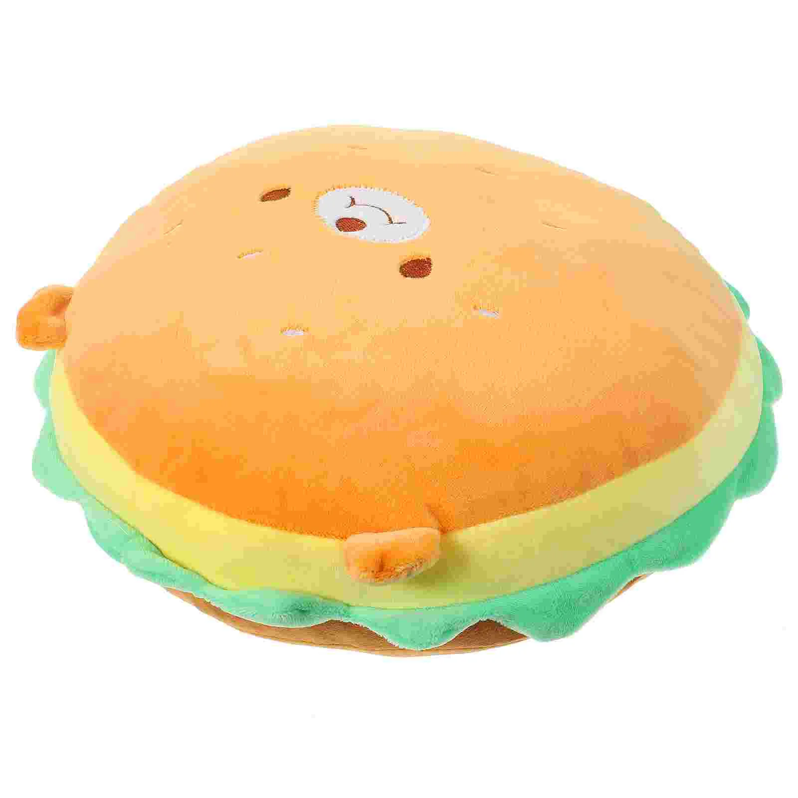 

Pillow Round Throw Burgers Hamburger down Cotton Stuffed Plush Toy Girl Pillows for Couch