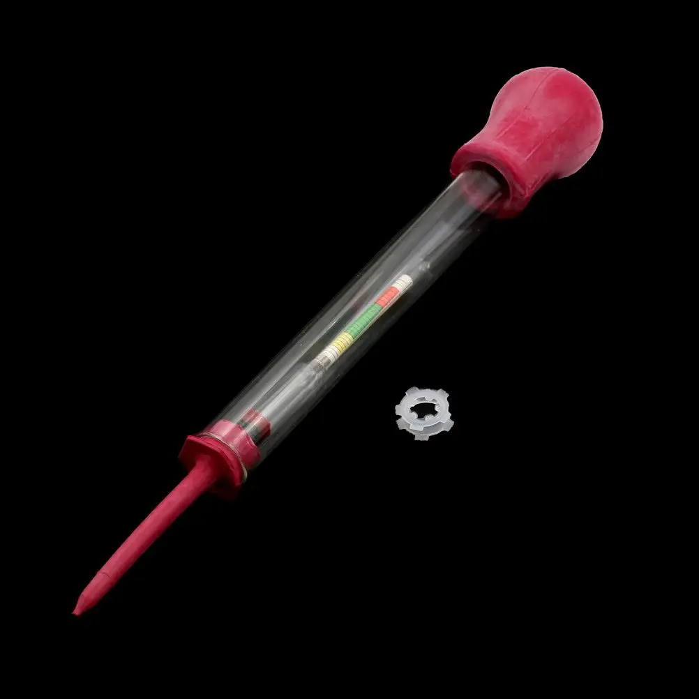 1.100-1.300 Density Gravidness Electrical Electric Battery Suction Battery Hydrometer Acid Tester Electrolyte Lead Flooded 1 Pc battery hydrometer tester
