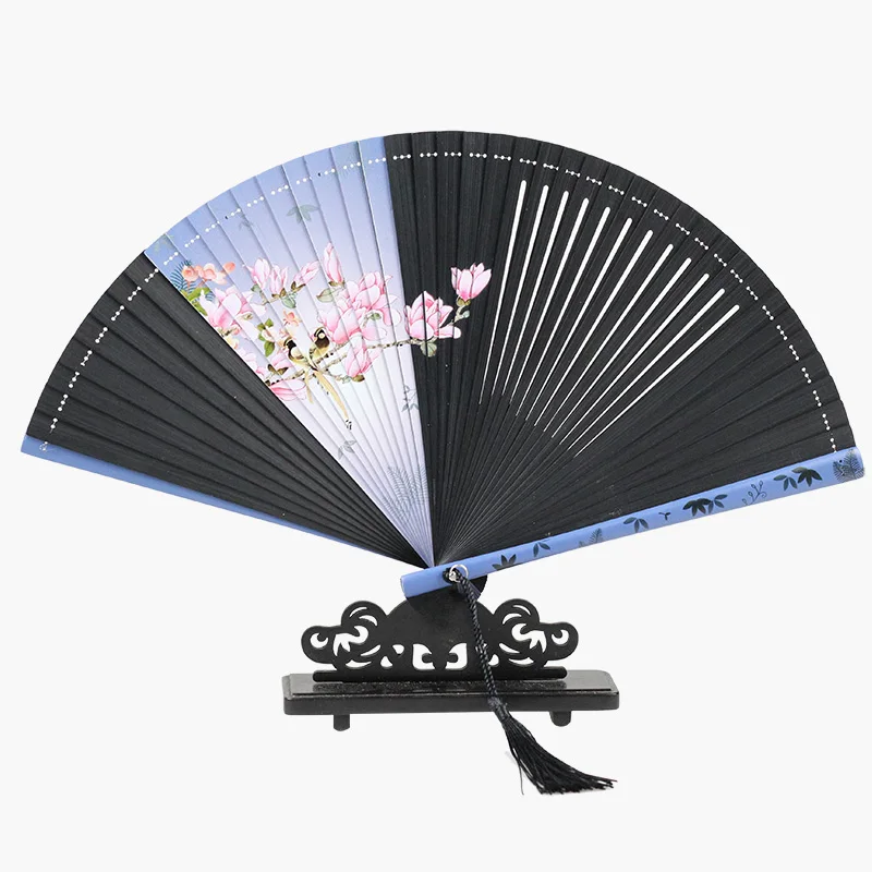 

Portable Mini Folding Fan Chinese Classical Hanfu Matching Handheld Fan Antiquity Cultural Craft Gift Home Decorative Ventilador