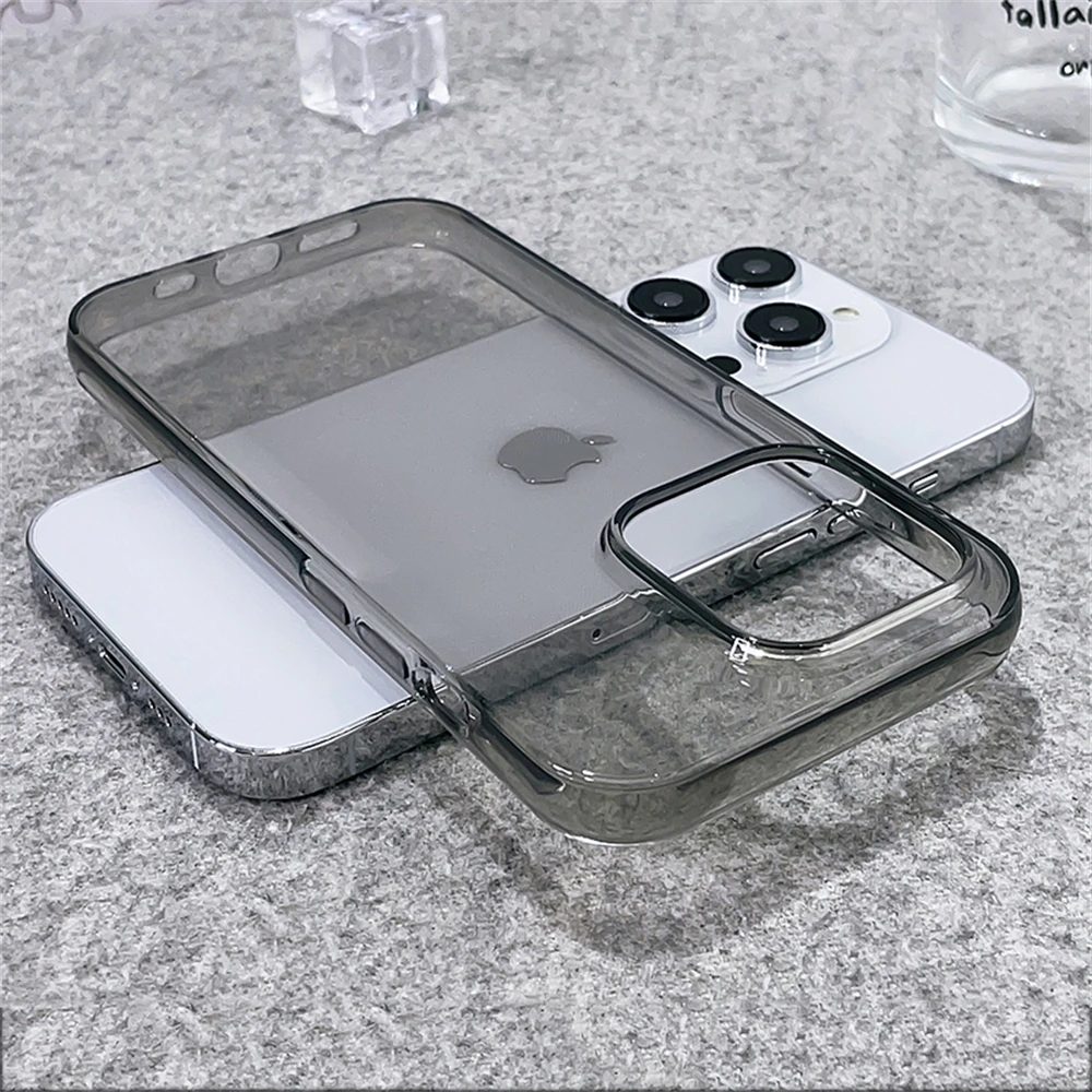 High Quality Ultra Thin HD Transparent Soft TPU Case For iPhone 15 14 13 12 11 Pro Max X XR 7 8 Plus Shockproof Clear Back Cover