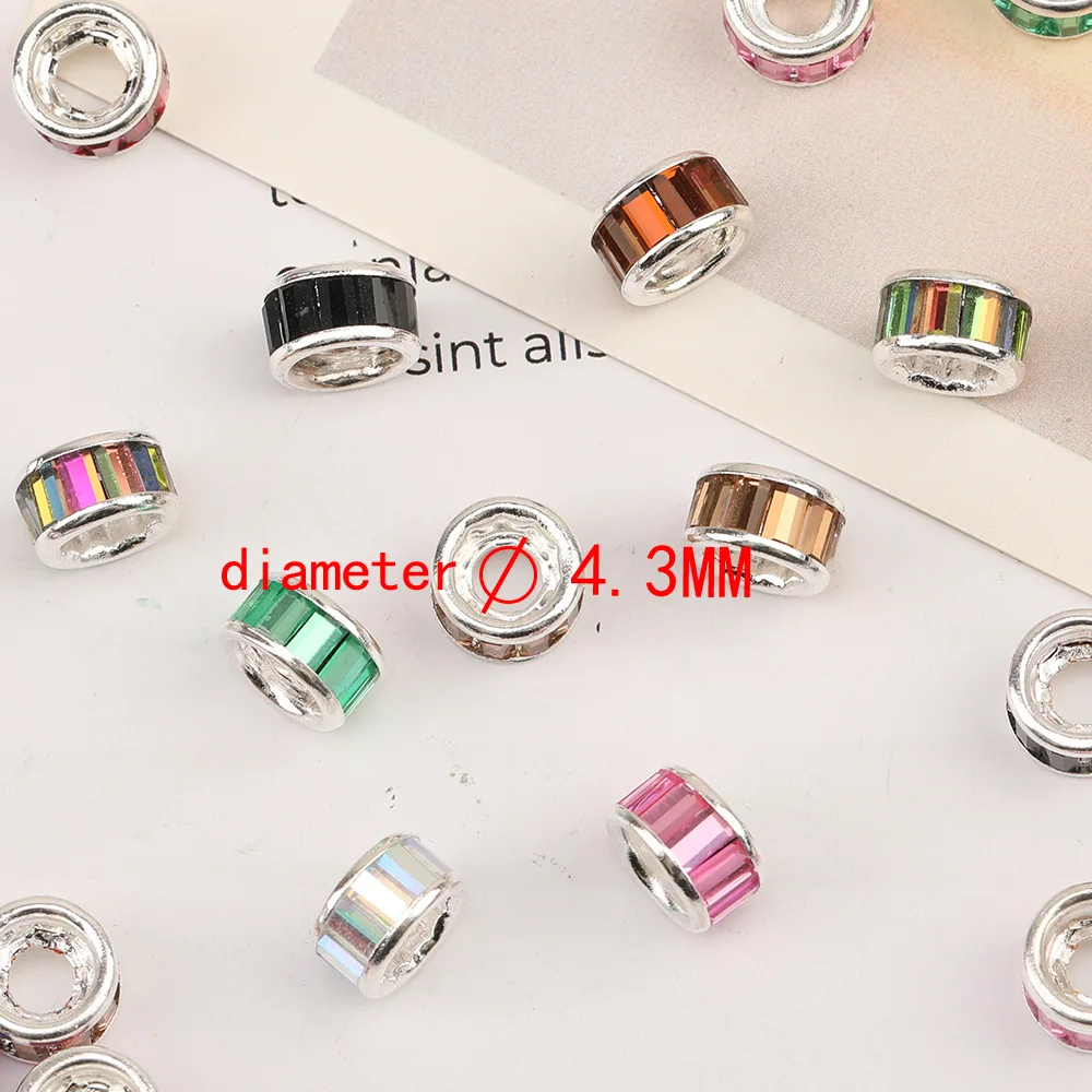 Cordial Design 200Pcs 10*10MM Jewelry Accessories/Hand Made/Wheel Shape/Rhinestone Loop/DIY Making/Jewelry Findings & Components - cordial