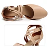 HROYL Women Modern Latin Dance Shoes For Girls Ladies Ballroom Party Waltz Leather Tango jazz Salsa Dance Shoes High Heels 5/6cm 6