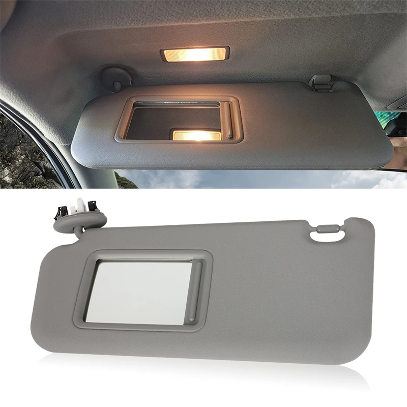 자동차 좌측 선바이저 블록 쉐이드 라이트, 도요타 RAV4 2006 2007 2008 2009 2012 자동차 부품, 회색 왼쪽 드라이버 74320-42501-B2