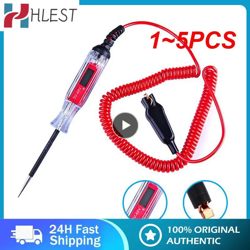 

1~5PCS Automotive Current Tester Auto Circuit Tester Truck DC 6V 12V 24V Auto Circuit Relay Tester Probe Test Pen control for a