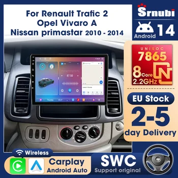 Reproductor Multimedia Srnubi para Renault Trafic 2010-2014, para Opel Vivaro, para Nissan Primastar, Carplay Inalámbrico, Radio Android Auto 1