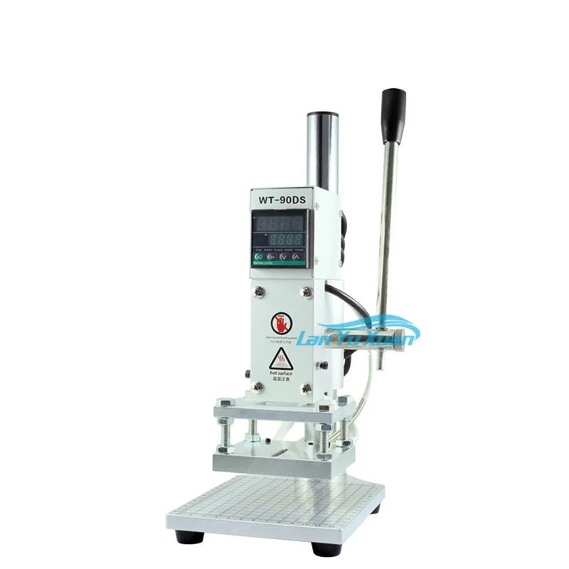 

Leather Embossing Heat Press Machine Small Manual Digital Hot Stamping for Wood PVC Paper Custom Logo Stamp
