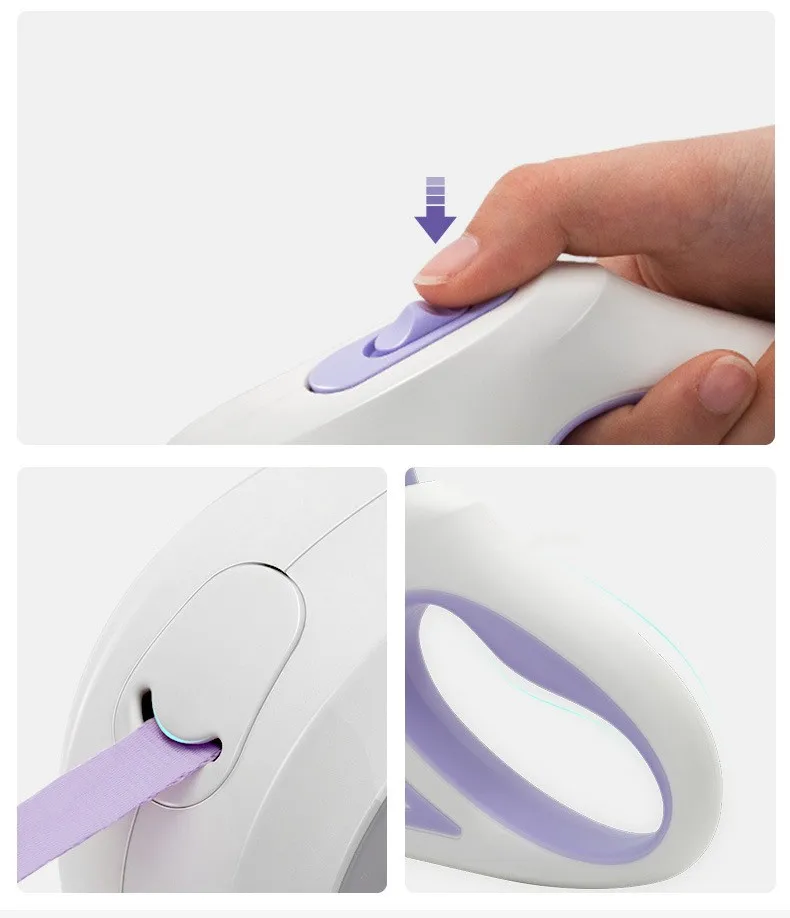 Streamer LED Lights Dog Leash: Premium Nylon Traction Rope