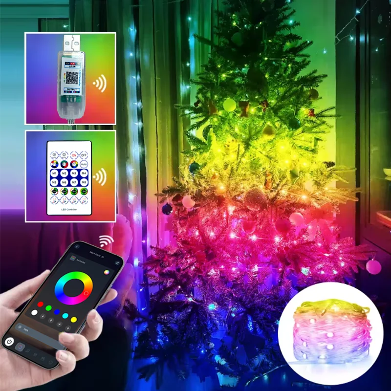 USB-LED-Streifen, dekoratives Licht für Auto und Weihnachten, Halloween, Neujahr, Outdoor, festliche Atmosphäre, Feier – Detail 11