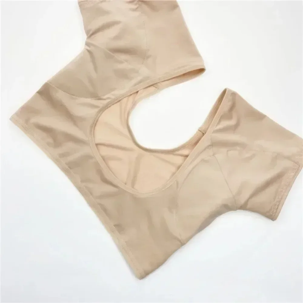 Underarm Sweat Pads Mesh Ultra-thin Vest Absorbent Deodorant Pad Women T-shirt Washable Sweat Proof Under Top With Underarm Sweat Pads perfume