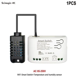 Smart WiFi Temperature & Humidity Monitoring Thermostat with Voice Assistant Integration (Humidity Switch)