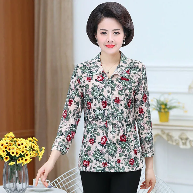 Autumn New Long Sleeved T-shirt Women's Large Loose Top Polo with Bottom Pullover