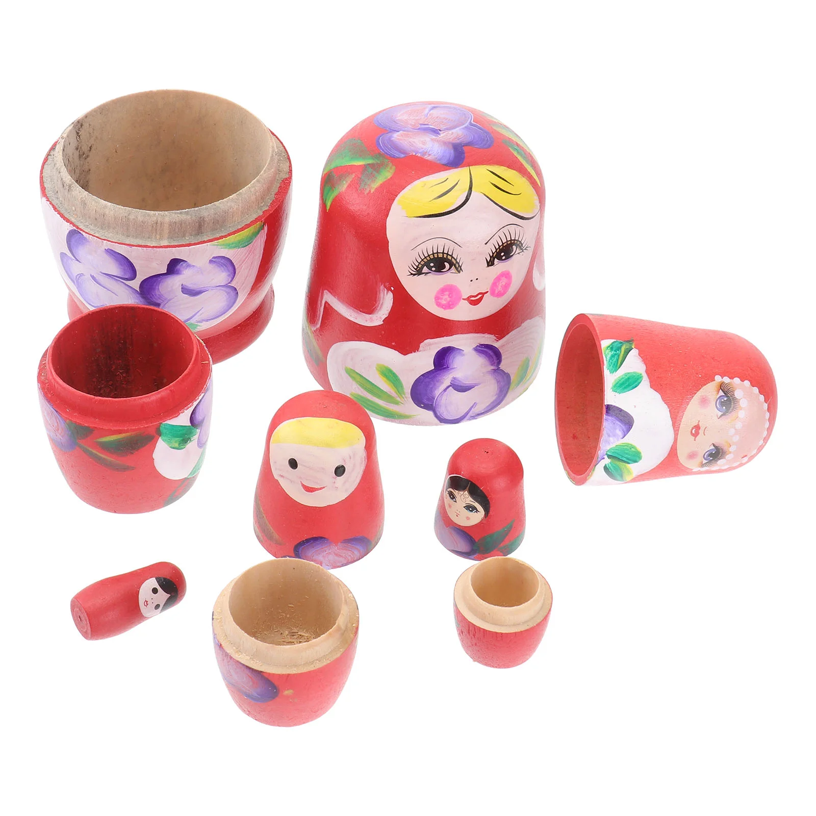 

Dolls Nesting Russian Matryoshka Christmas Doll Wooden Stacking Babushkaeducational Penguins Animal Dol S Tree Kids