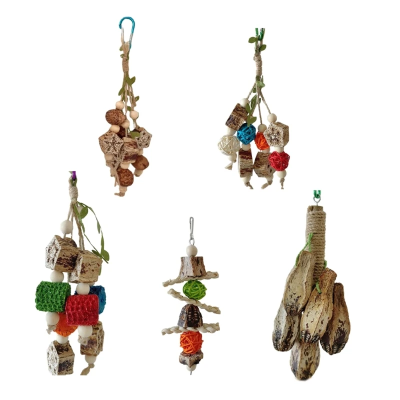 

Small Pet Resistances Natural Plant Toy Parakeets Molar Hanging Toy Dropship