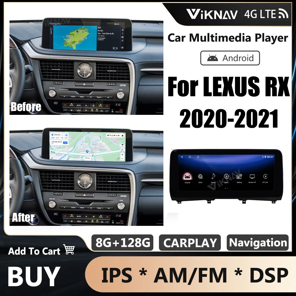 

Автомагнитола на Android для LEXUS RX 2020-2021, вертикальный экран, GPS-навигация, мультимедийный плеер, 128 ГБ, беспроводной Carplay