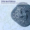 Shower Drain Hair Catcher Drain Cover Bathroom Tub with Suction Cup 5.9 Inches Silicone Sink Strainer Suit for Bathtub, Kitchen 3