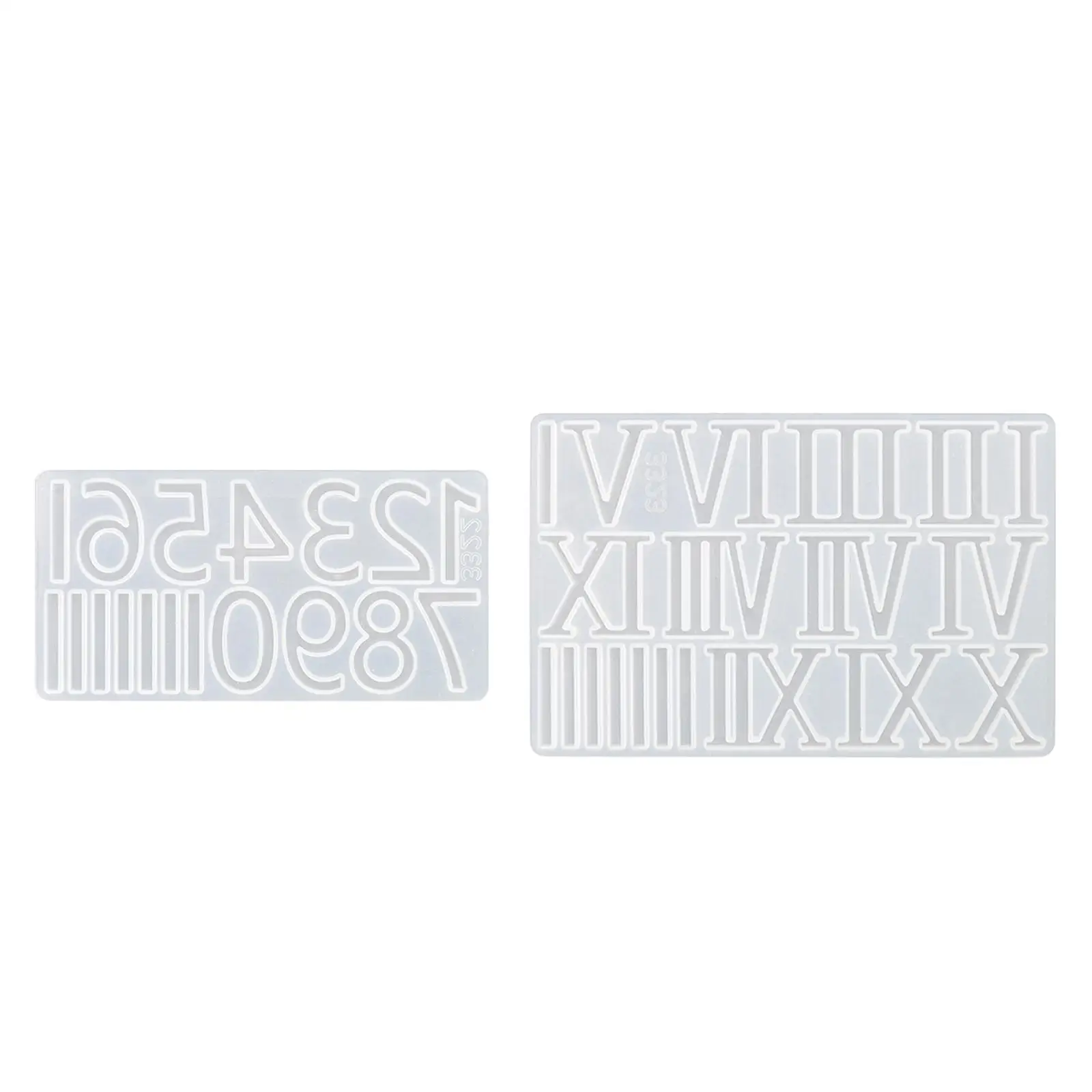 Numerals Mould including Arabic and Roman Numbers for Home Decor Wall Clocks