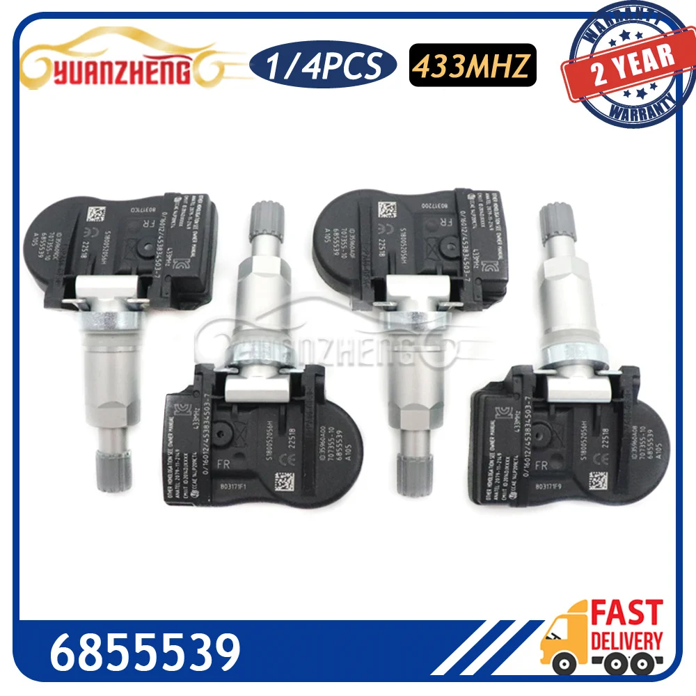 

6855539 в шинах автомобиля система контроля давления в шинах Сенсор для BMW I3 I8 X1 X2 X5 X6 F86 433 МГц 36106856209 36106881890