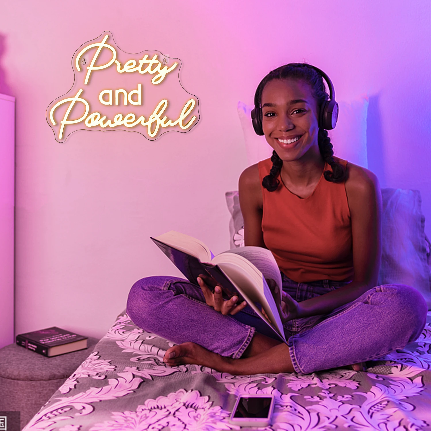 Description Picture 2 of itemPretty And Powerful Neon Sign Warm Letter Led Light For Home Wall Decor Bedroom Wall Art Logo Party Supplies Birthday Gifts