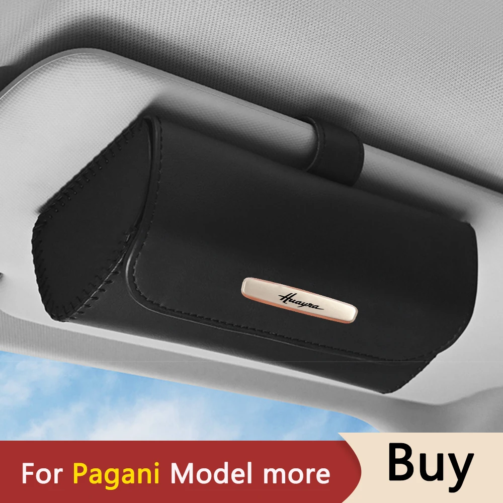 Porta Occhiali Magnetic Car Sun Visor Custodia Per Occhiali Organizer Storage Per Pagani Zonda Hh Zonda F Zonda Cinque Roadster F Huayra