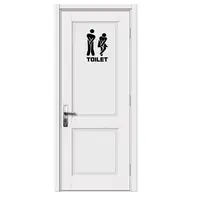 Creative Funny Toilet Wall/Door Stickers Bathroom Decoration Waterproof 1