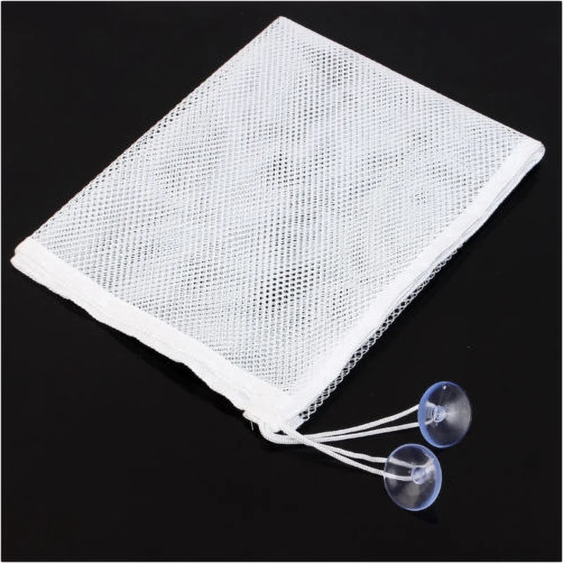 Baby White Square Bath Toy Organizer with Strong Suction Cups Bathroom Mesh Net Game Bag Drying Shower Products Clothes Storage