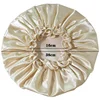 Extra Large Waterproof Shower Cap Double Layer Adjustable Elastic Reusable Bath Caps Protection Hair Bathing Hat for Women Men 5