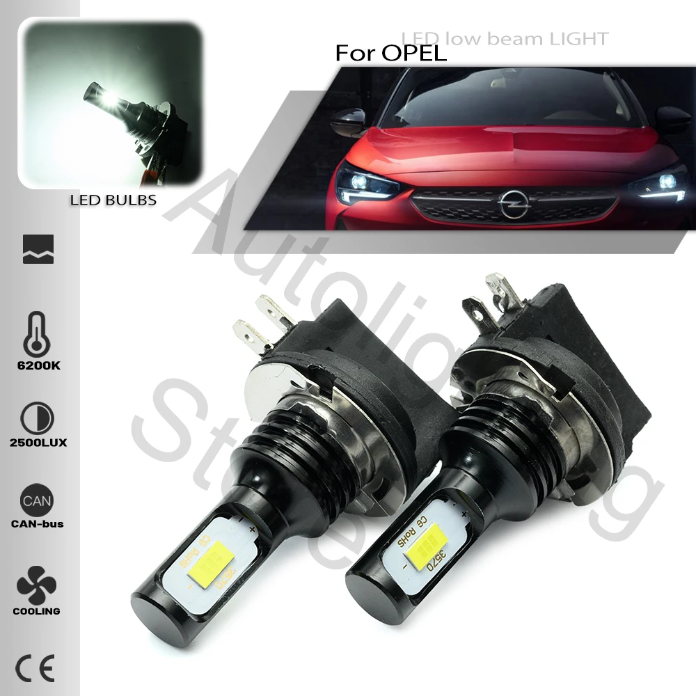 2PCS H11B H9B H8B Led headlight Bulbs For 2011 2012 2013 2014 Opel