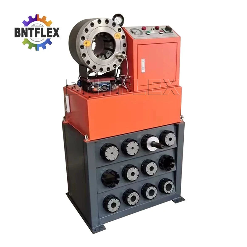 Orange color Fast speed crimping BNTP68 Lowest Price Swaging Machines For Sale hydraulic Hose Crimping Machine