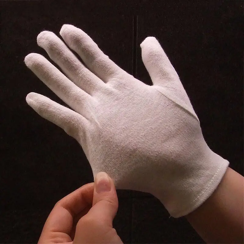 12Pairs Cotton Work Gloves for Dry Hands