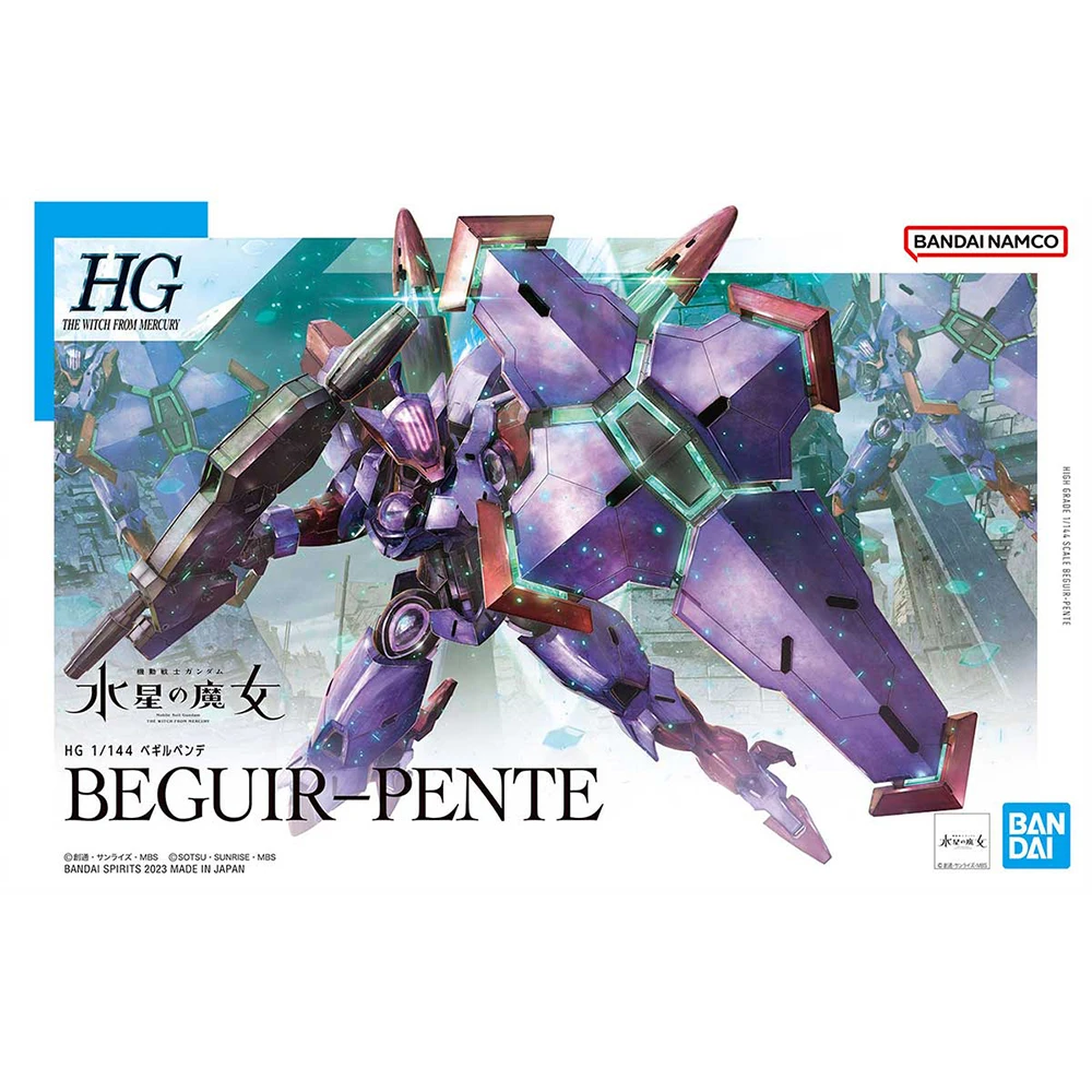 

BANDAI HG 1/144 BEGUIR-PENTE BEGUIR PENTE GUNDAM THE WITCH FROM MERCURY ASSEMBLE MODEL ACTION FIGURE ROBOT TOY