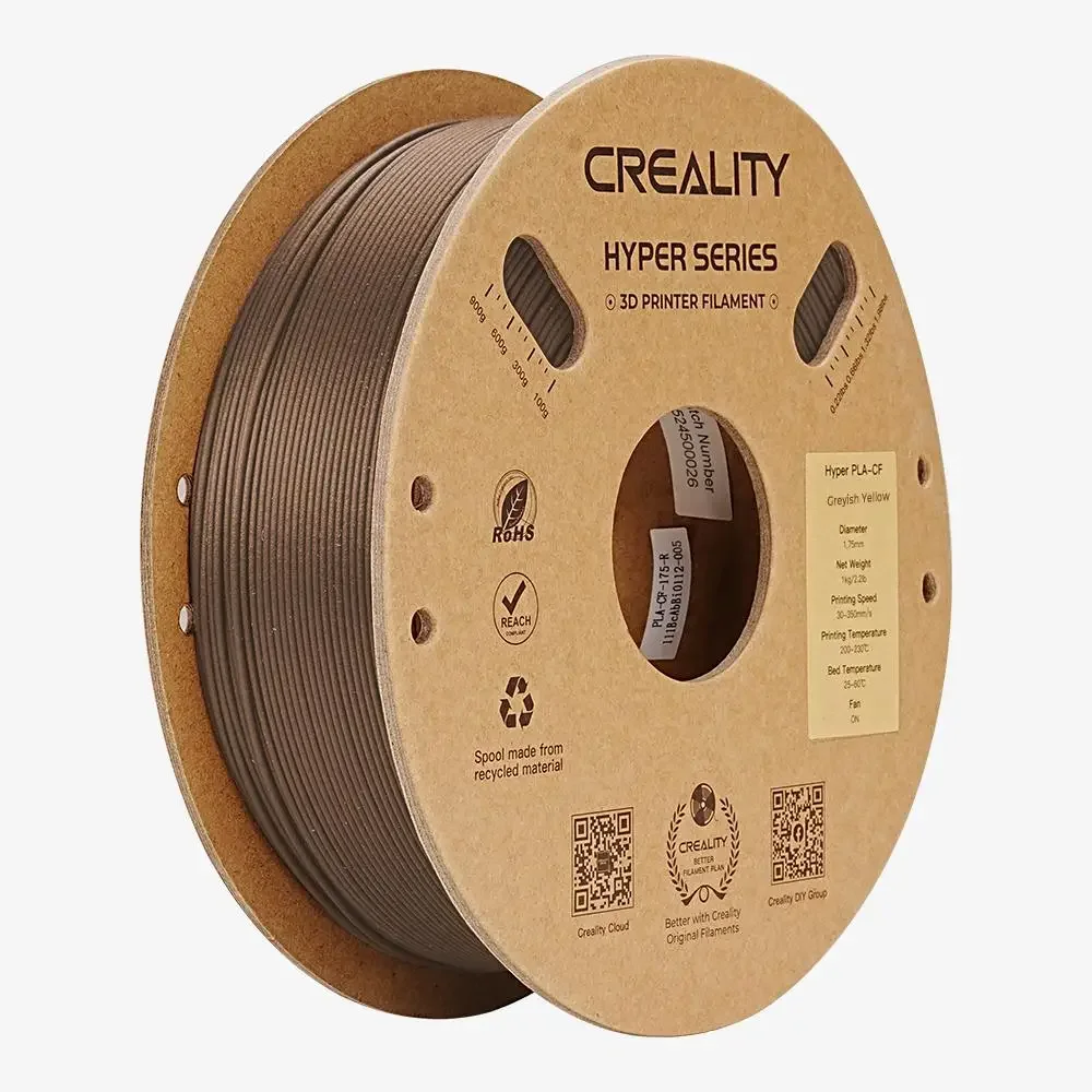 Creality 하이퍼 PLA-CF K1C K1 Max 3D 프린터 필라멘트 매트 마감, 3D 인쇄 재료 인쇄 속도 최대 300 mm/s, 1.75mm, 1kg