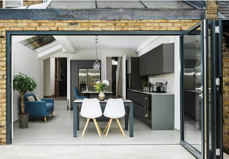 Cheap Screen Folding Aluminum Doors