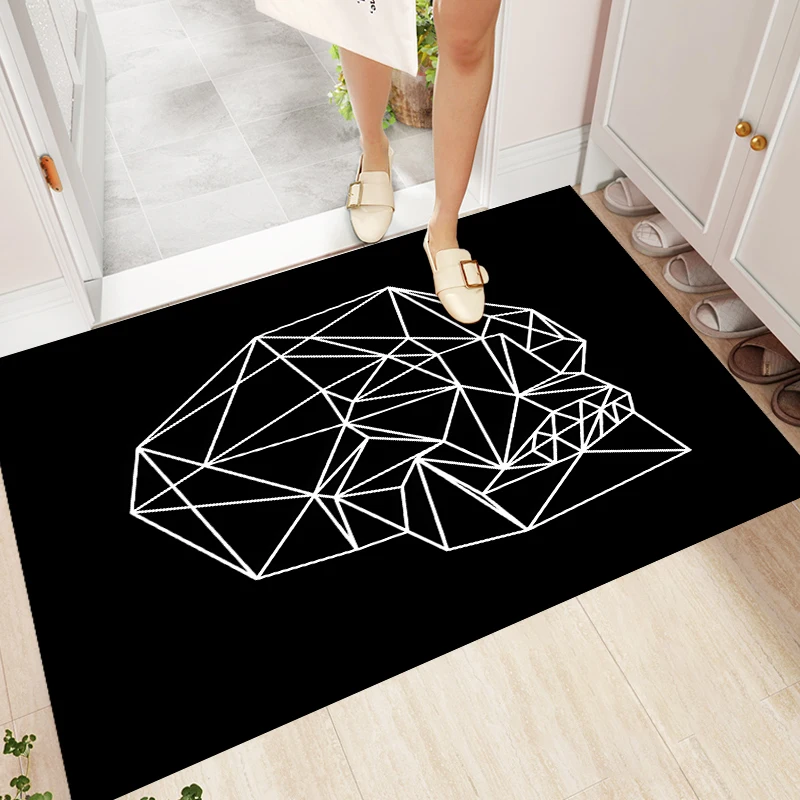 Skull Art Rugs and Carpets for Home Living Room BedRoom Decoration Area Rug Doormat Kitchen Bathroom Non-slip Mat Cartoon Rugs