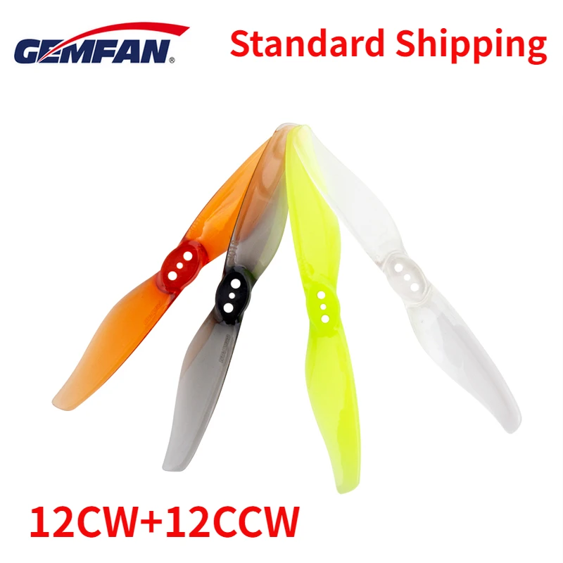 

12Pairs(12CW+12CCW) Gemfan Hurricane 3018 3X1.8 2-Blade PC Propeller 1.5mm 2mm for RC FPV Freestyle 3inch Toothpick Drones