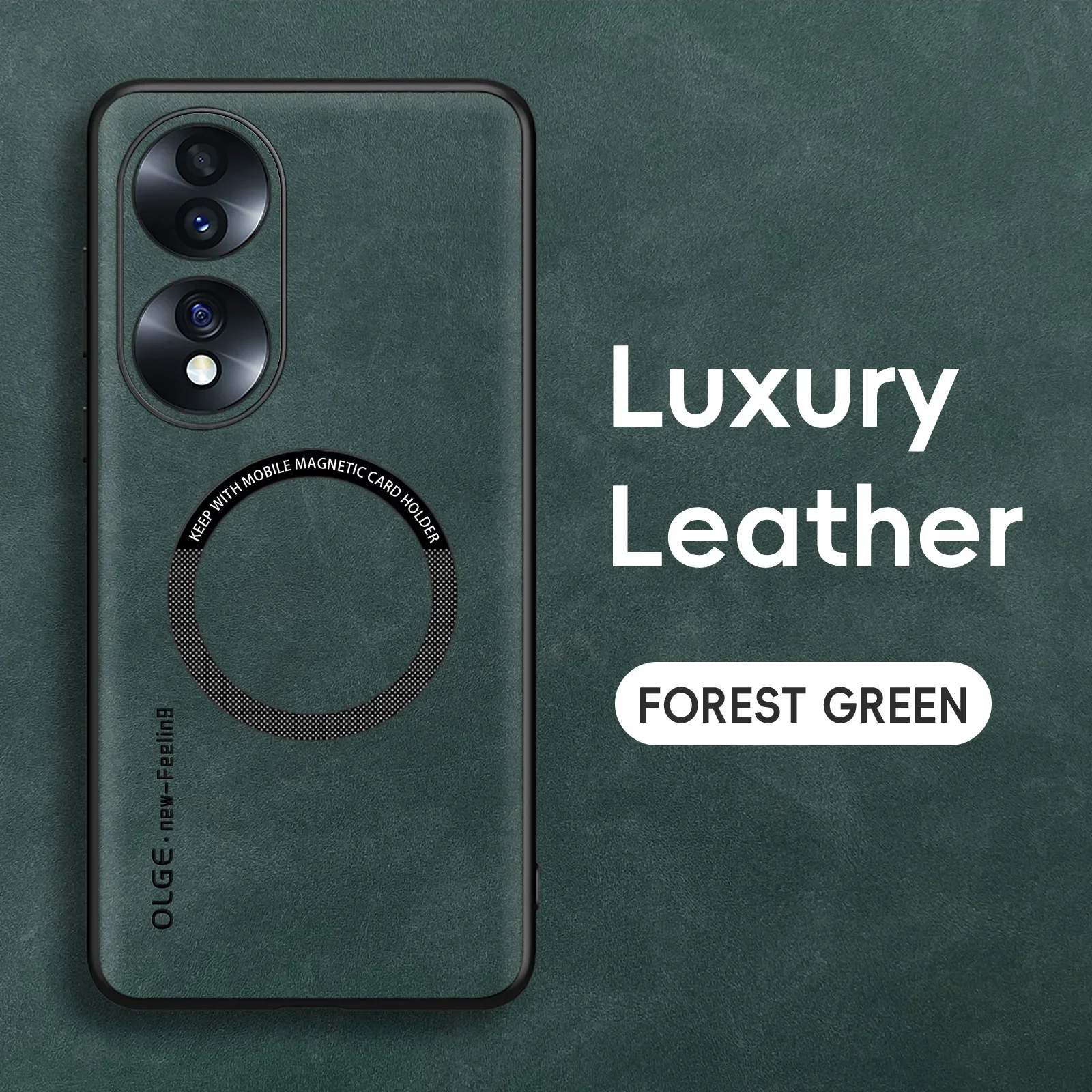 حالة الهاتف الجلدية الرجعية المغناطيسية ، غطاء الش...