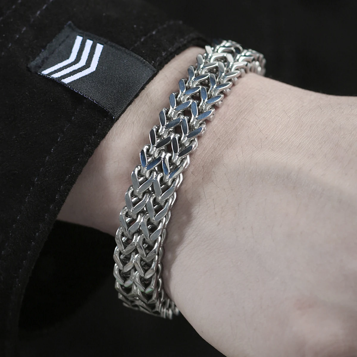 Moda męska bransoletka ze stali nierdzewnej kobiety bransoletka na rękę dla pary Unisex łańcuszek biżuteria