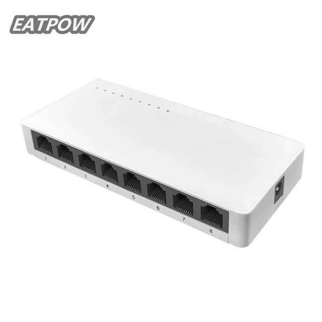 8 Port switch RJ45 Gigabit Ethernet switch with 8 port 10/100/1000M network  switch - AliExpress