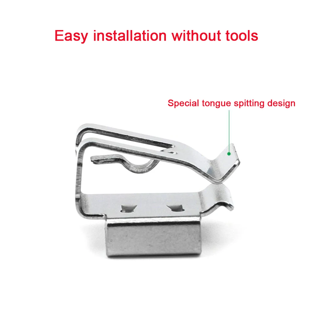 Solar Panel Cable Clips Kit PV Stainless Steel Wire Mounting Clamp for Wire Management