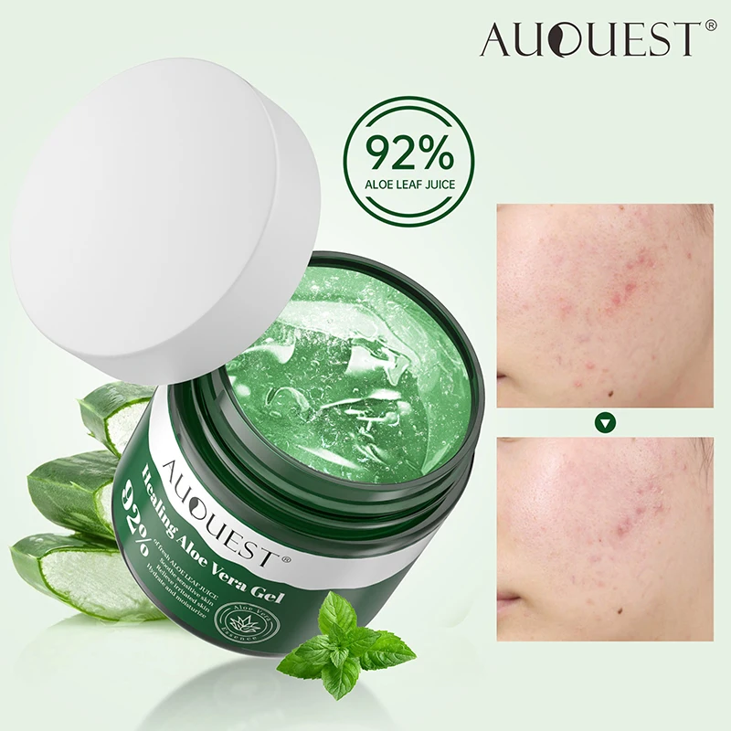 Auquest Aloe Vera Gel Acne Treatment Cream Moisurizing Dark Spot Remover Smoothing Skin Care