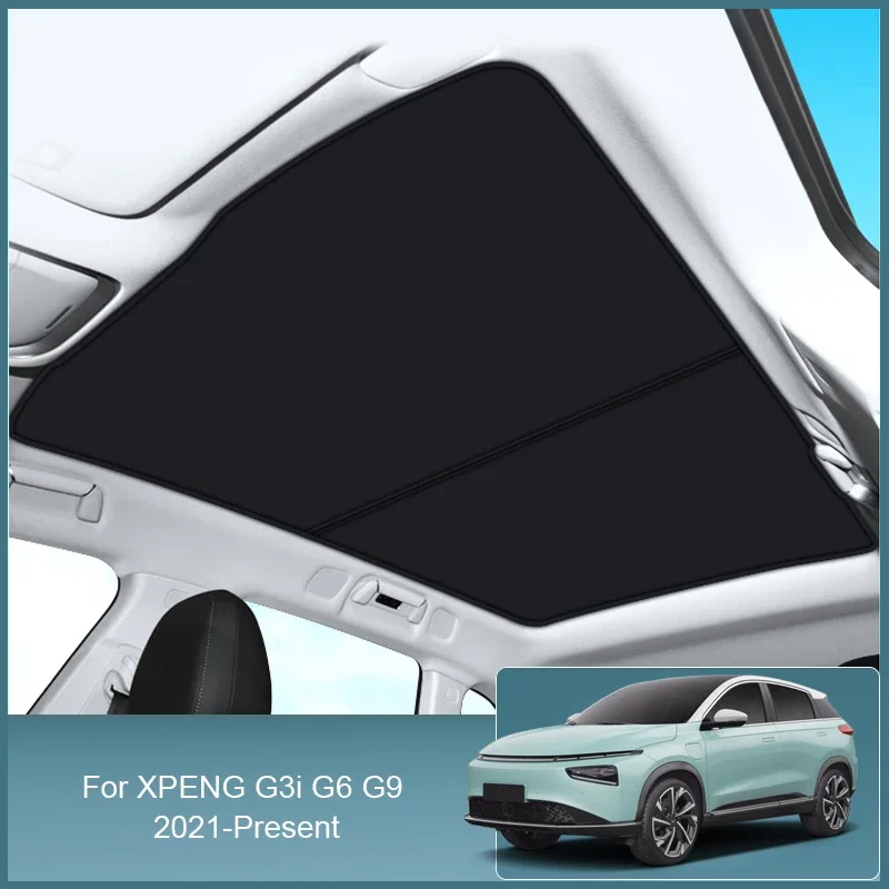 

For XPENG G9 G6 G3 2021-2025 Car Ice Crystal Sunroof Sunshade Skylight Roof Heat Insulation Shading Auto Interior Accessories