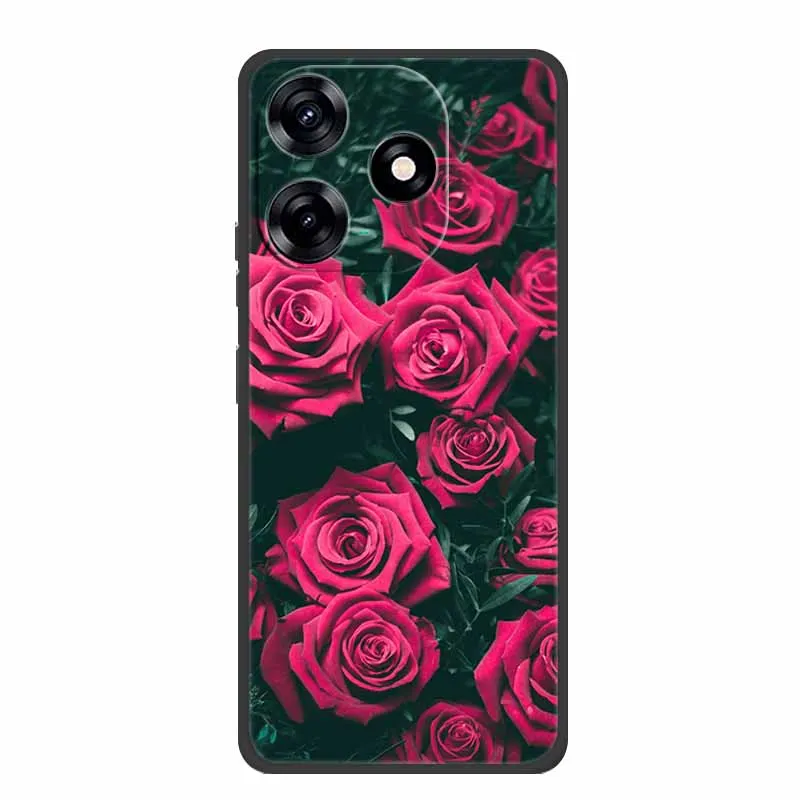 Premium Black Silicone Soft Phone Case - 6.6 Protective Back Cover Shell
