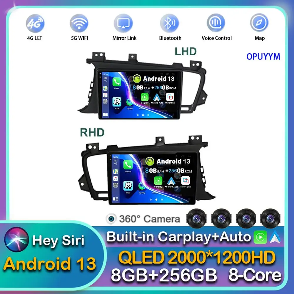 

Android 13 Carplay Auto For Kia Optima 3 K5 TF T 2010 2011 2012 2013 2014 2015 Car Radio Multimedia Player GPS 2DIN Stereo Dsp