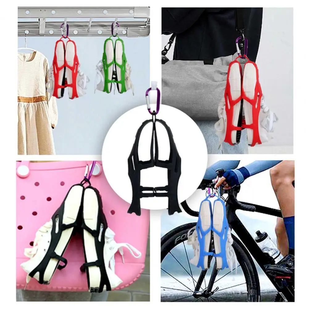 

Easy to Clean Shoe Hanger Durable Shoe Hanger Space-saving Organizer for Travel Home Camping Shoe Hanger for Closet
