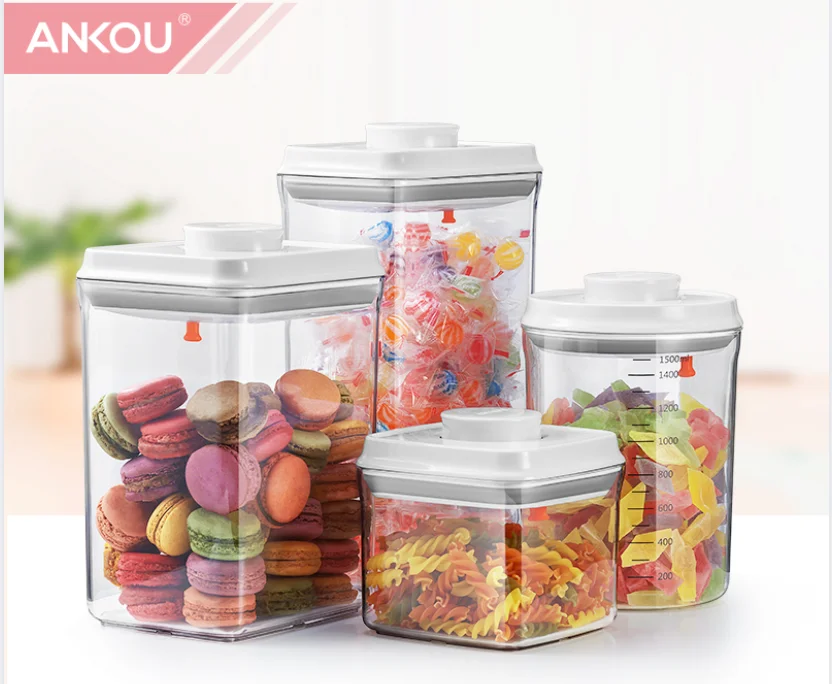 Kitchen Cereal Keeper Dry Food Storage Container Plastic Cereal Dispenser Storage Box